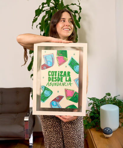 Poster ¨Cotizar desde la abundancia¨